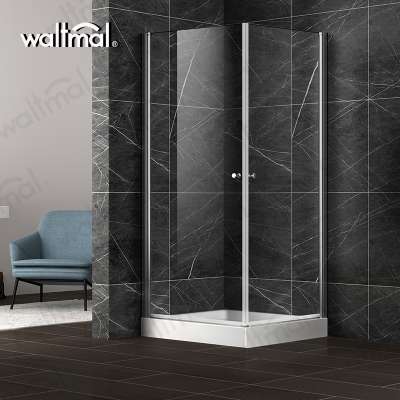 5mm retangular shape sliding open shower room for Europe market ISH sample shower enclosure