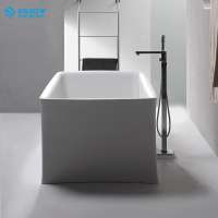 Five Stars Hotel Standard Oval Shaped Acrylic Resin Marble Bath Tub Solid Surface Artificial Stone Bathroom Bathtub