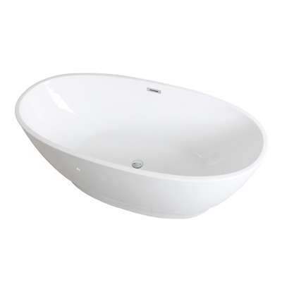 Factory Wholesale Oval Double Ended Freestanding Deep Soaking Bathtubs