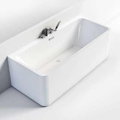 Waltmal Cheap white acrylic jacuzzi bathtubs hot  Freestanding Massage tubs with shower WTM-02558