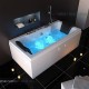 2 person Hot selling bathtubs whirlpool bathtub massage jets with window