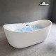 1.8m Freestanding whirlpool massage LED light acrylic bathtubs