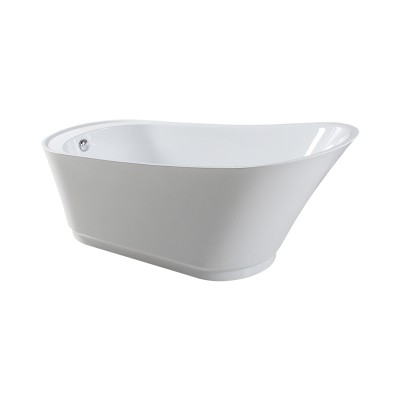 Waltmal Modern Seamless White square shower tub   Economic Cost Artificial Stone Acrylic Free Standing Bath Tub -02568