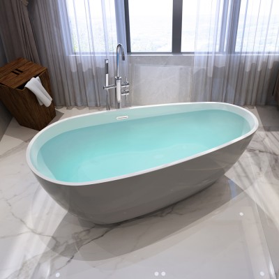 54 inch egg shaped free standing cUPC various sizes bath tub