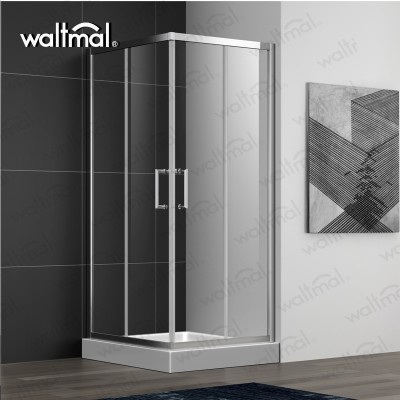 2019 New Design Two Sliding Glass Simple Shower Room With Aluminium Alloy Frame