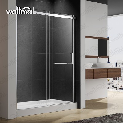 Rectangle Economical Custom Design frameless 8mm/10mm  Cheap Shower Door WTM-03B51